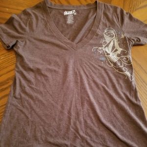 Volcom brown L top